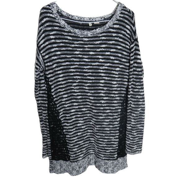 Moth Cozy Striped Tunic Sweater - Women's M - Picture 1 of 9